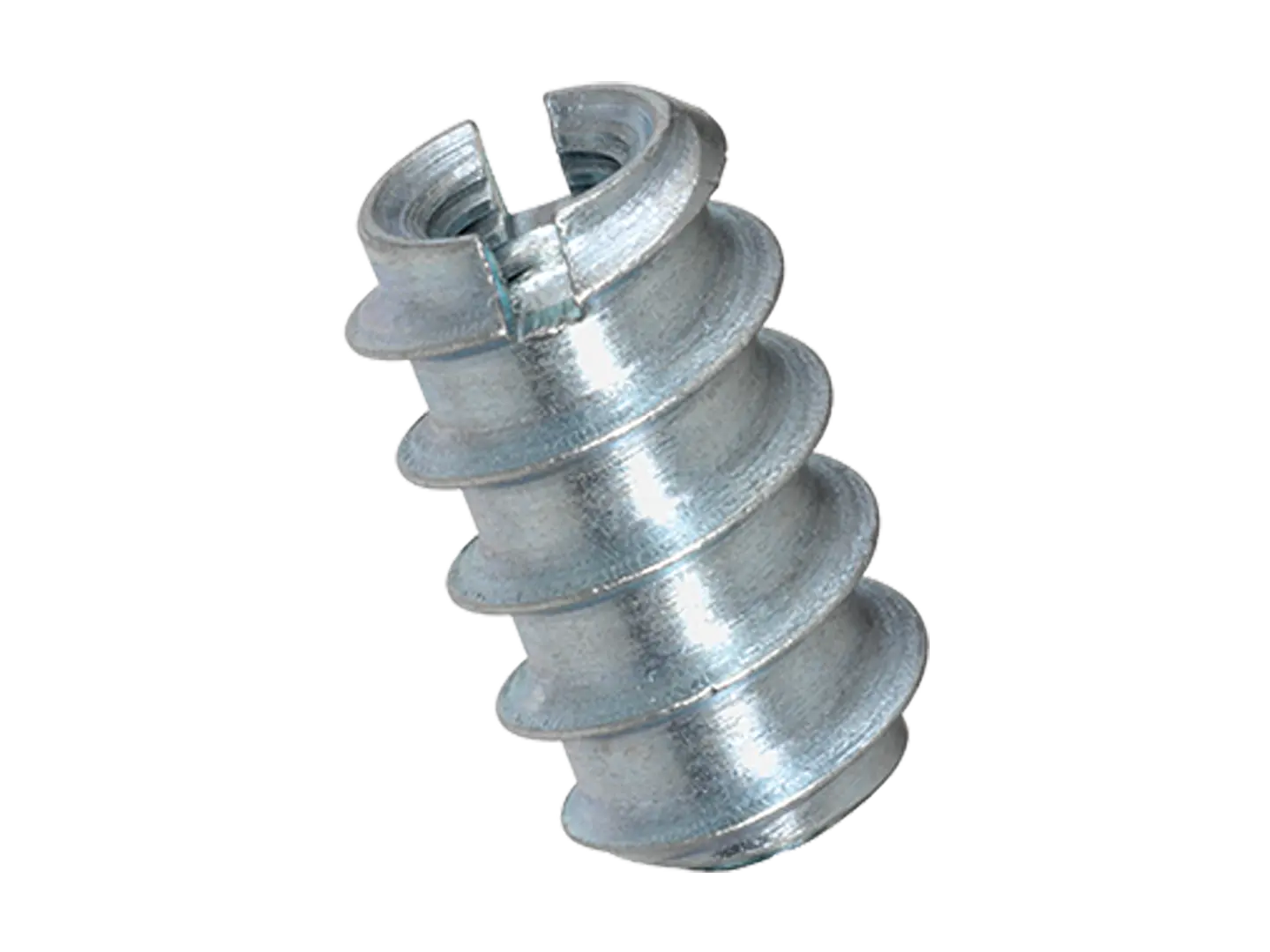 BN 239 | Self-cutting thread inserts without head, with slot, with recess for chips, for softwood