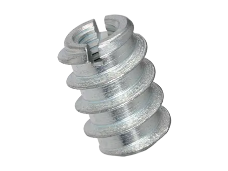 Product image of Rampa® B - Self-cutting thread inserts without head, with slot, with continuous internal thread, for softwood