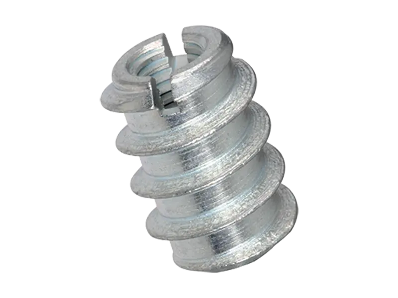 Product image of Rampa® B - Self-cutting thread inserts without head, with slot, with continuous internal thread, for softwood