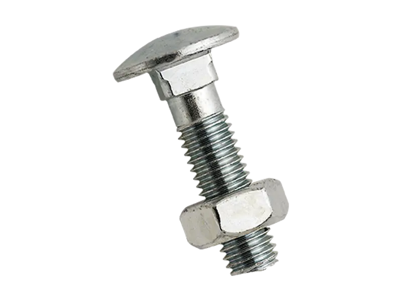 Product image of Round head square neck bolts with hex nut