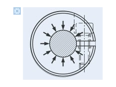 Functional principle of Clamping rings light range, with socket head cap screw