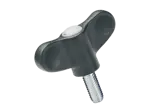 Product image of ELESA® Ergostyle EWN.p - Wing screws with threaded stud, steel zinc plated