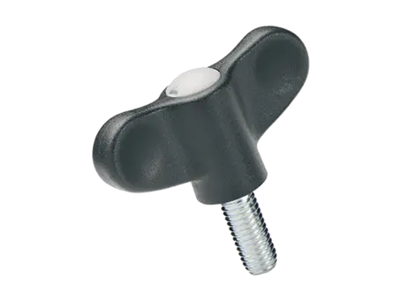 Product image of ELESA® Ergostyle EWN.p - Wing screws with threaded stud, steel zinc plated