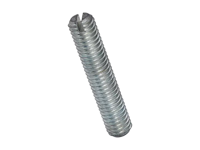 Product image of Slotted set screws with flat point, chamfered