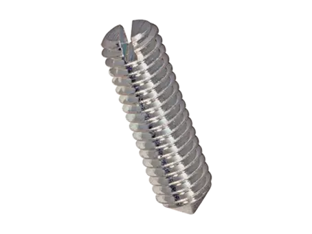 Product image of Slotted set screws with cone point