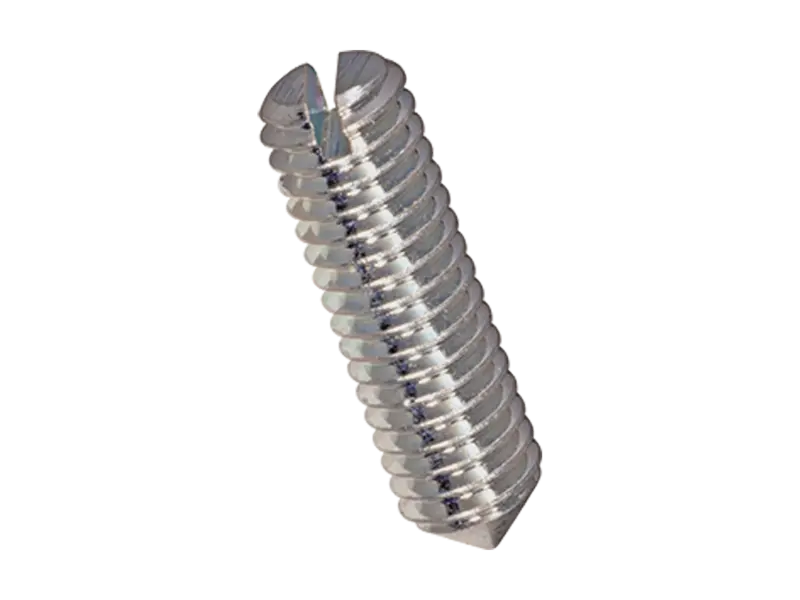 Product image of Slotted set screws with cone point