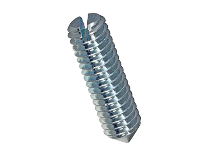 Product image of Slotted set screws with cone point