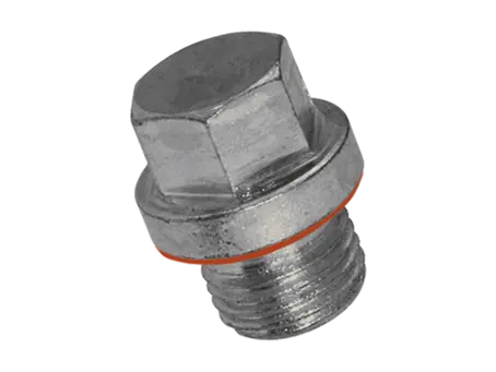 Product image of Hex head screw plugs with shoulder, metric fine thread with sealing ring