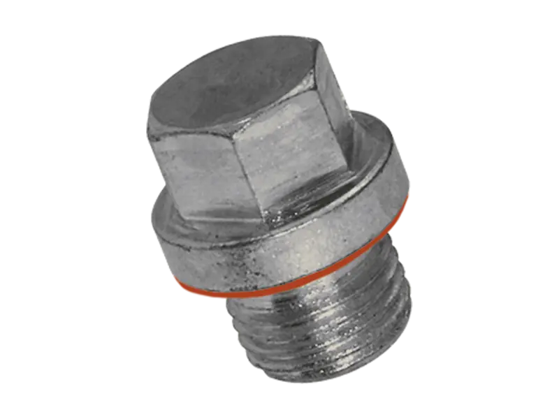 Product image of Hex head screw plugs with shoulder, metric fine thread with sealing ring