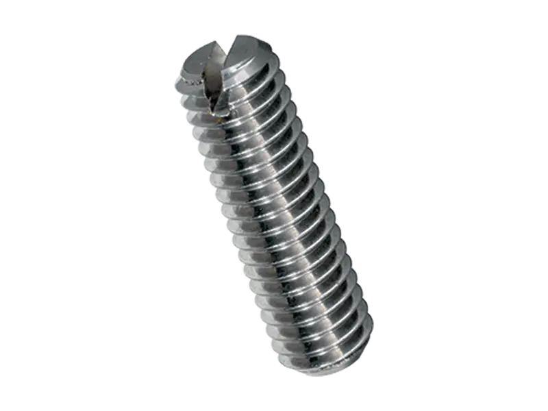 Product image of Slotted set screws with flat point, chamfered