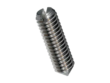 Product image of Slotted set screws with cone point