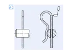 Assembly illustration for B - Cotter pins single
