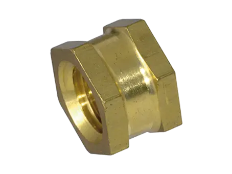 Product image of A - Threaded inserts for insertion form A hexagonal without shoulder, with through hole thread, for thermoplastics and thermosets
