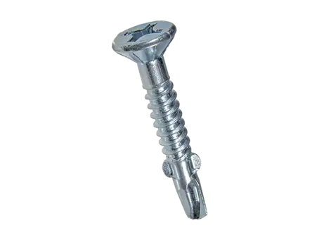 Product image of Phillips flat countersunk head self-drilling screws form H, with ribs and wings