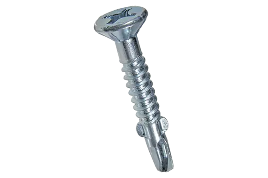 BN 1005 | Phillips flat countersunk head self-drilling screws form H, with ribs and wings