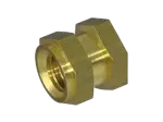 Product image of C - Threaded inserts for insertion form C hexagonal with shoulder, with through hole thread, for thermoplastics and thermosets