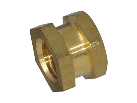Product image of E - Threaded inserts for insertion form E hexagonal without shoulder, with threaded blind hole, for thermoplastics and thermosets