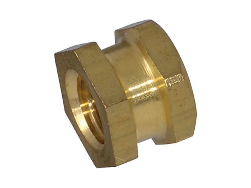 Product image of E - Threaded inserts for insertion form E hexagonal without shoulder, with threaded blind hole, for thermoplastics and thermosets