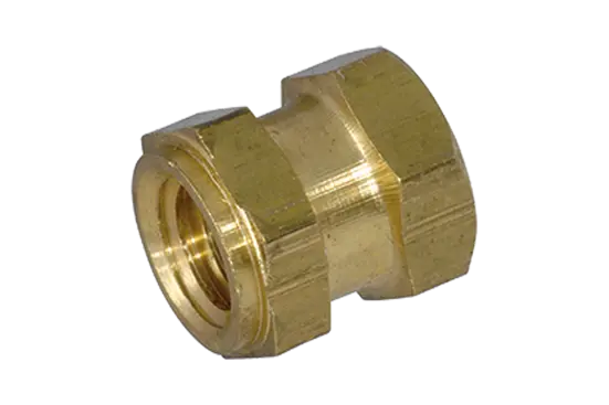 BN 1039 | Threaded inserts for insertion form G hexagonal with shoulder, with threaded blind hole, for thermoplastics and thermosets