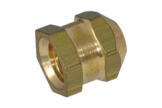 BN 1042 | Threaded inserts for insertion form P hexagonal without shoulder, with threaded blind hole, for thermoplastics and thermosets