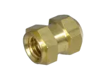Product image of R - Threaded inserts for insertion form R hexagonal with shoulder, with threaded blind hole, for thermoplastics and thermosets