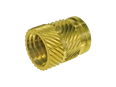 Product image of Threaded inserts for hot or ultrasound embedding without head, opposed helical knurl, for thermoplastics