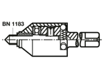 带尺寸的技术图：Ensat® 620 - 螺纹主轴 用于 620 型安装工具
