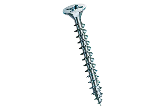 BN 1218 | Pozi flat countersunk head chipboard screws form Z, fully threaded with 4CUT point