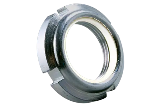 BN 1235 | Slotted round nuts for hook spanners with polyamide insert