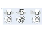 Assembly illustration for Tab washers with long tab