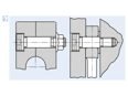 Assembly illustration for Hex socket head shoulder bolts