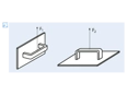 Assembly illustration for ELESA® Ergostyle EBP. - Bridge handles assembly from the front side