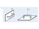 Assembly illustration for ELESA® Ergostyle EBP. - Bridge handles assembly from the front side