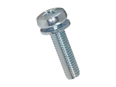 Product image of Phillips pan head assembled (SEMs) screws form H, with captive flat washer DIN 6902 A