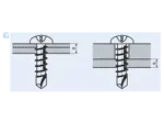 Assembly illustration for ecosyn® drill N - Phillips pan head self-drilling screws form H