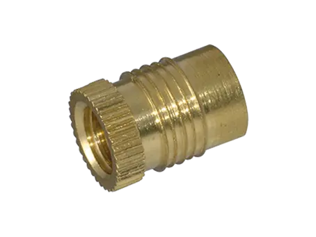 Product image of Press-in threaded inserts without head, with straight knurled head, for thermoplastics