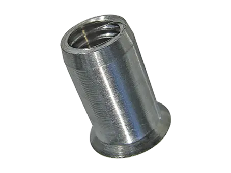 Product image of TUBTARA® UFO/SFO (UT/ROS, ST/ROS) - Blind rivet nuts countersunk head, round shank, open end