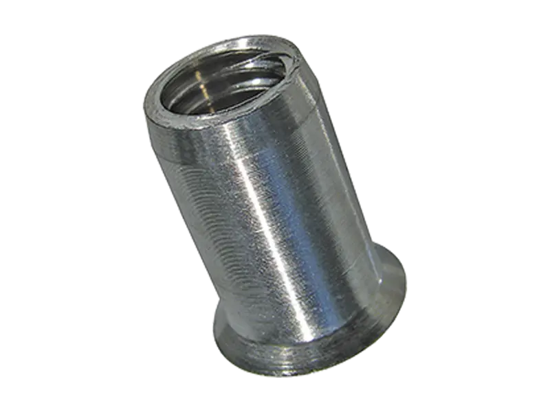 Product image of TUBTARA® UFO/SFO (UT/ROS, ST/ROS) - Blind rivet nuts countersunk head, round shank, open end