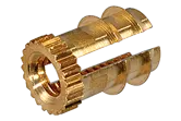 Threaded Inserts for Press-In with Expansion Anchoring for Wooden and Soft Plastic Materials
