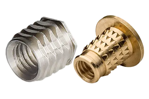 滚花螺母 - 压入式螺纹嵌套 塑料用