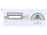 Functional principle of Parallel keys deep pattern, face side domed