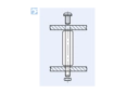 Assembly illustration for Hex stand-offs with internal and external thread