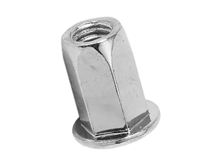 Product image of TUBTARA® HUPO/HSPO (HUT/FEF, HST/FEF) - Blind rivet nuts flat head, full-hexagonal shank, open end