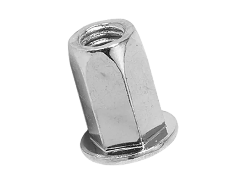 Product image of TUBTARA® HUPO/HSPO (HUT/FEF, HST/FEF) - Blind rivet nuts flat head, full-hexagonal shank, open end