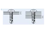 Assembly illustration for ecosyn® drill N1 - Octagon (8 Lobe) pan head self-drilling screws