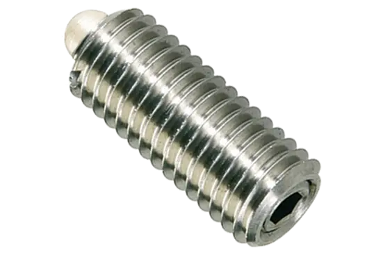 BN 13375 | Spring plungers with bolt and hex socket set screw bonded standard spring pressure