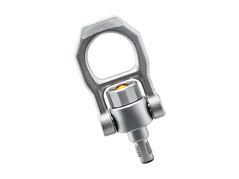 Product image of HALDER EH 22353. - Threaded lifting pins self locking, with rotatable shackle