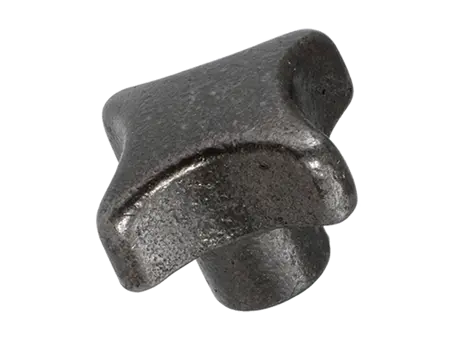 Product image of Star knobs nodular cast iron, deburred and sandblasted DIN 6335 C with reamed blind hole