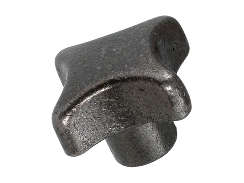 Product image of Star knobs nodular cast iron, deburred and sandblasted DIN 6335 C with reamed blind hole