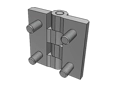 Product image of ELESA® CFM-p - Hinges with threaded studs, steel nickel plated